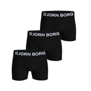 Björn Borg 3-Pack Organic Cotton Boxershorts - black