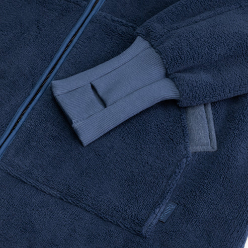 Balbao heren badjas - ocean blauw