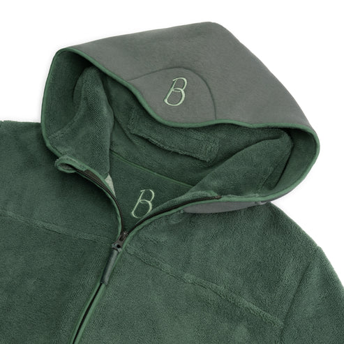 Balboa heren badjas - forest green - Afbeelding 3