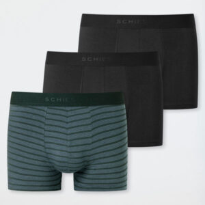 Schiesser heren shorts 3-pack 95/5 stretch cotton - Gestreept