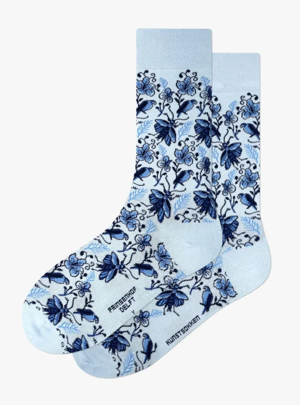 Kunstsokken - Delfts blauw