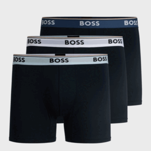 BOSS 3-pack boxerbriefs - Blauw met gekleurde tailleband