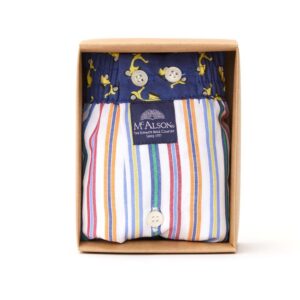 Mc Alson boxershort met binnenbroek - M5103 - Geruit blauw en groen