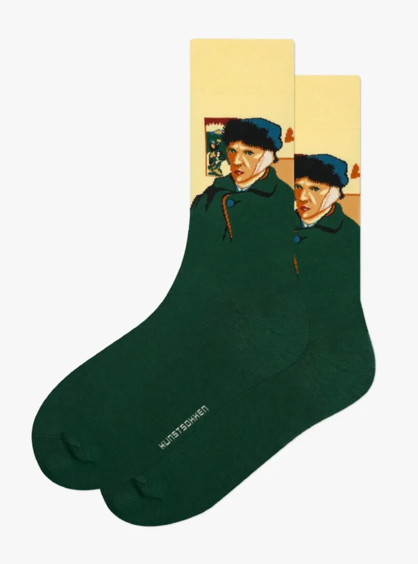 Kunstsokken - Zelfportret met Verbonden Oor