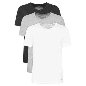 Calvin Klein heren 3-pack T-shirts ronde hals - zwart/grijs/wit
