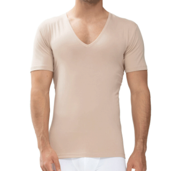 Mey heren v-hals T-shirt - Serie Dry cotton functional - huidskleur