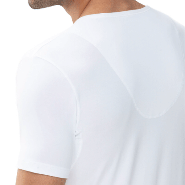 Mey heren v-hals T-shirt - Serie Dry cotton functional - wit