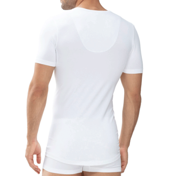 Mey heren v-hals - Slimfit - Serie Dry cotton functional - wit