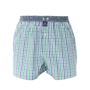 Mc Alson boxershort met binnenbroek M5203- Checkered Green / Blue