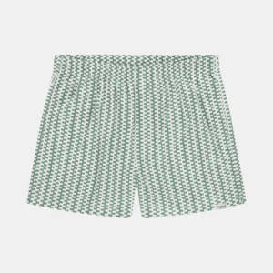 Pockies Organic Boxershort - Green wavey by Mannenwinkel.com