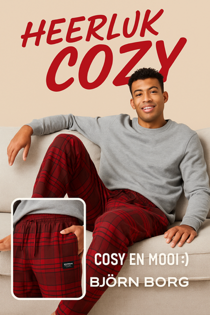 Bjorn Borg flanellen lounge-pyjamabroeken