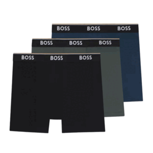 BOSS 3-pack boxerbriefs - Zwart / blauw / grijs