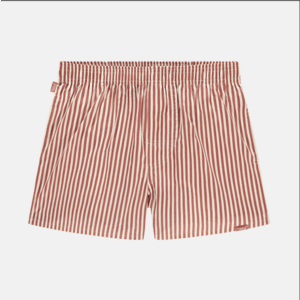 Pockies Organic Boxershort Pocketless - Terracotta Striped