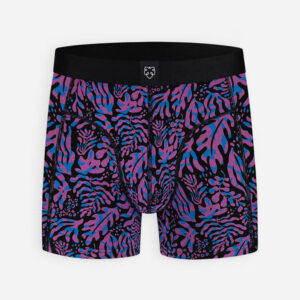 A-dam Single pack Boxershort - Black leafs