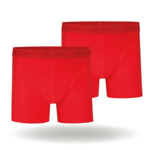 Zaccini boxershorts 2-pack - Red Tonal