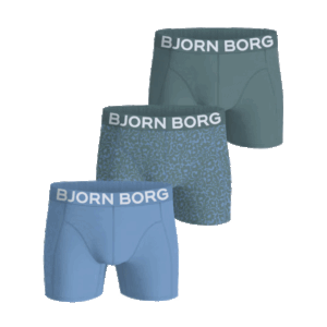 Björn Borg 3-Pack Organic Cotton Boxershorts -Blauw Groen